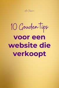 10 Gouden tips voor een website die verkoopt