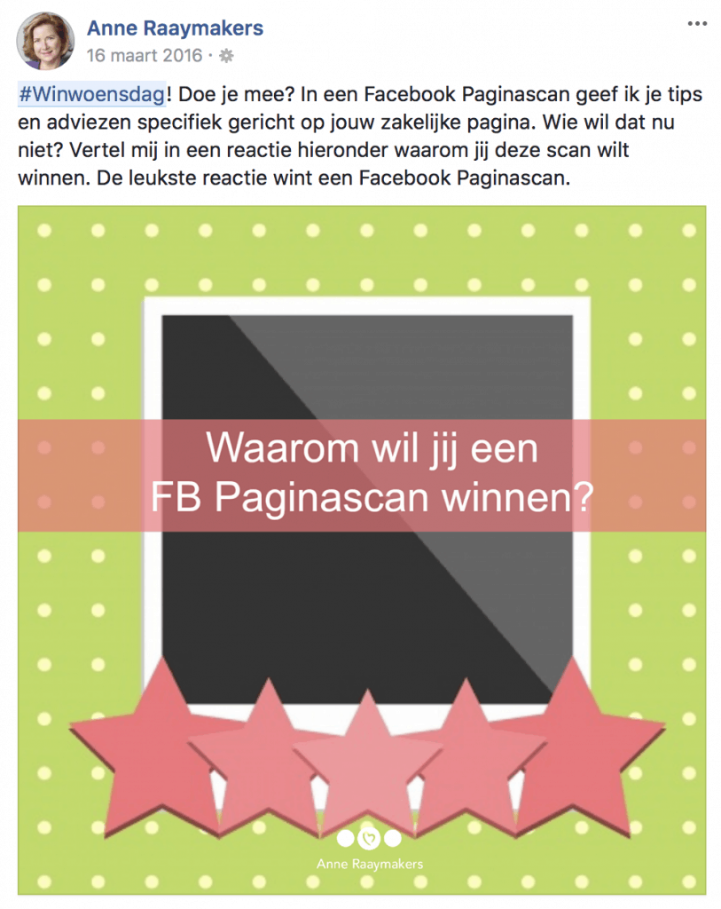 65 Ideeën Voor Een Winactie Op Facebook